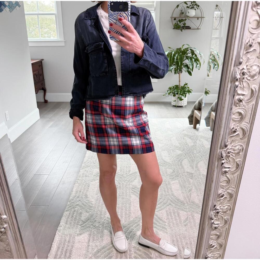 Vineyard Vines Plaid Mini Skirt Size 2